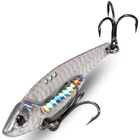 Spinner Spoon Metal Jig Bait 7g 10g 16g 20g VIB Sinking Blade Spinning Treble Hook Spinnerbait Pesca Pike Carp Sea Fishing Lure